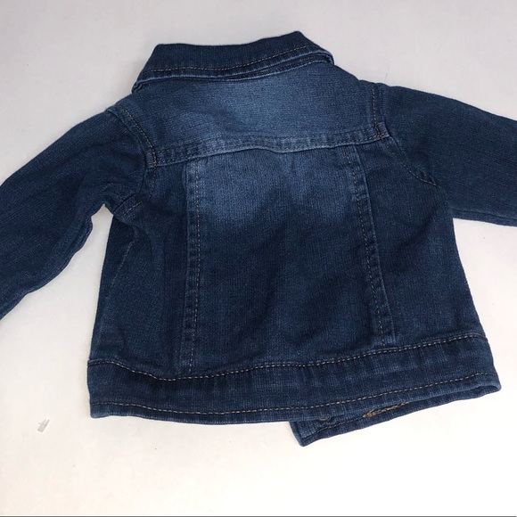 Cat & Jack 0-3 months Denim Jacket Blue Jean Jacket spandex and cotton - Picture 10 of 14